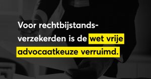 vrije advocaatkeuze