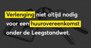 huurovereenkomst Leegstandswet