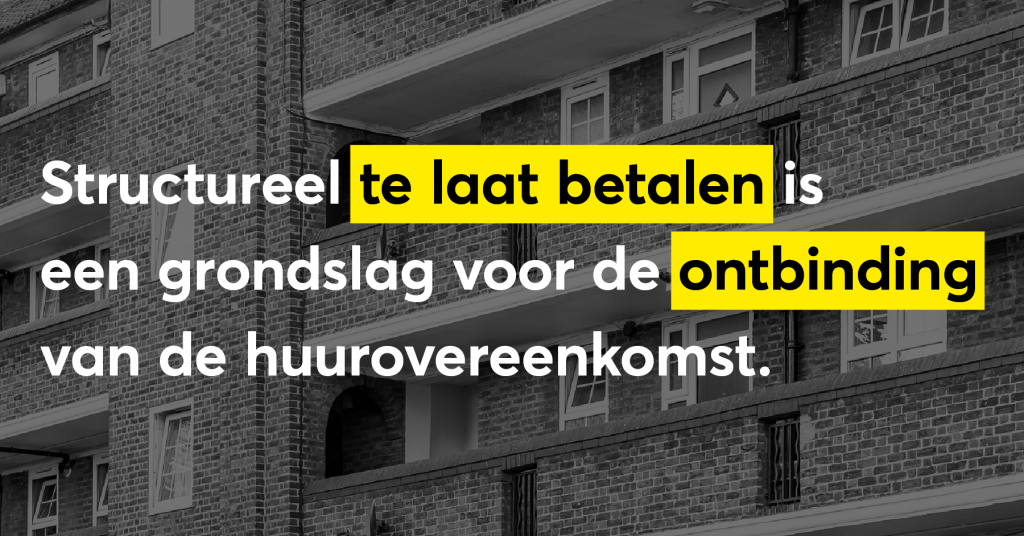 Fact ontbinding huurovereenkomst
